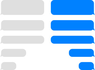 Obraz premium Message icons set, dialogue, Message Bubbles. Social network chatting vector