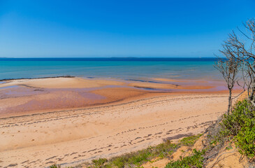 Pristine beach in Inhaca Island