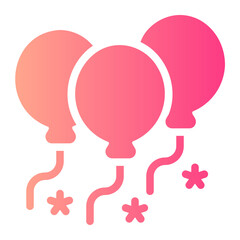 balloon gradient icon
