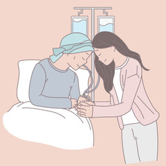 Cancer patients and their families face the disease together