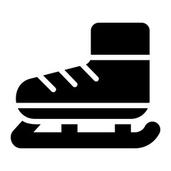 ice skate glyph icon