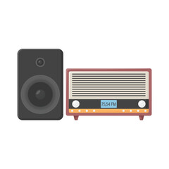 illustration of radio