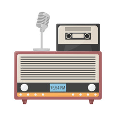 Fototapeta premium illustration of radio