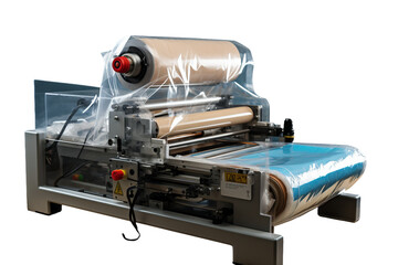 Wrapping machine. Wrapping Equipment isolated on transparent background.
