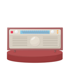 illustration of radio