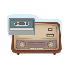illustration of radio 