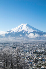 Japan beautiful landscape Mountain Fuji in winter