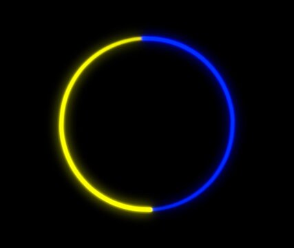 live streaming neon camera effect frame with transparent background