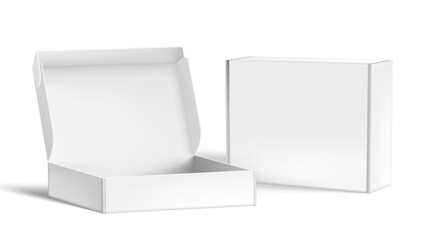 Open And Closed Blank Big Packaging Boxes