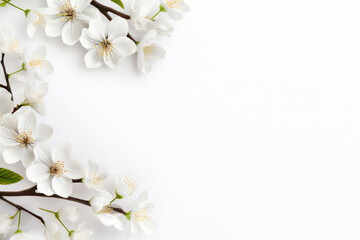 Photo Overlays Of Tree Branch Flower Frames White Background