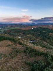 Aerial view of Bonny Glen by Portnoo in County Donegal - Ireland