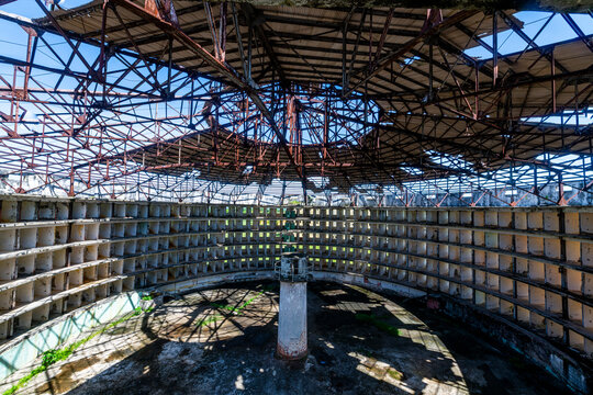 Presidio Modelo, model prison with panopticon design, Isla de la Juventud (Isle of Youth), Cuba, West Indies