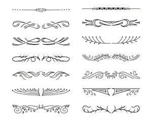 Hand drawn divider collection