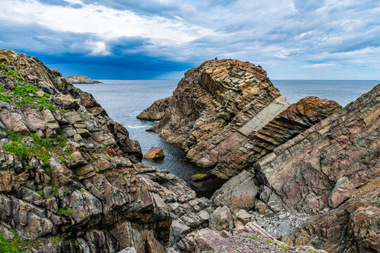 Tectonic plate rocks, Bonavista Peninsula, Newfoundland, Canada