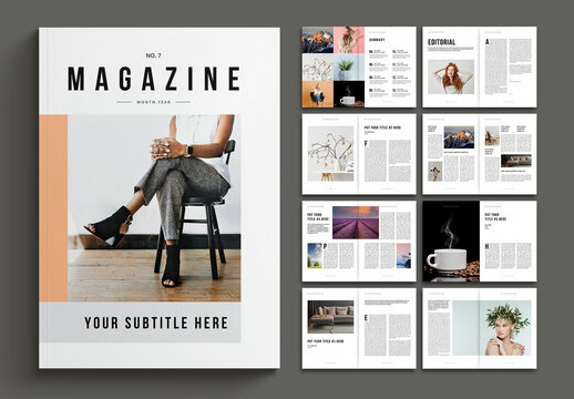 Minimal Magazine Layout