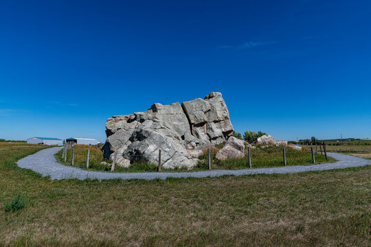 Big Rock, the largest glacial erratic, Okotoks, Alberta, Canada