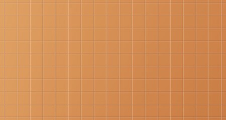 Orange brown Square tiles wall background.