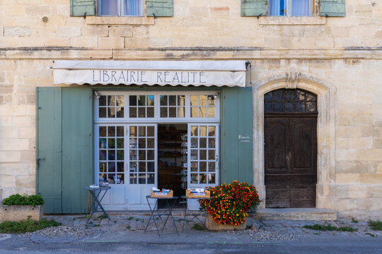 Bookshop in Uzes, Gard, Provence