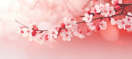 Colorful Abstract Spring Floral Background with Free Space for Text and Creative Designs