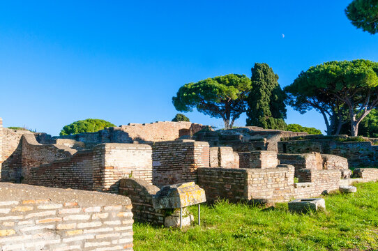 Sacred area of the Republican Temples (Area Sacra dei Templi Repubblicani), Ostia Antica archaeological site, Ostia, Rome province, Latium 