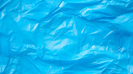 Blue plastic garbage bag texture, seamless pattern.
