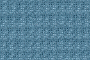 Digitally embossed image of blue woven aida cloth used for cross stitch