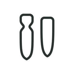 Bicycle fenders and mudguards isolated icon, front and rear mountain bike mud guards set vector icon with editable stroke