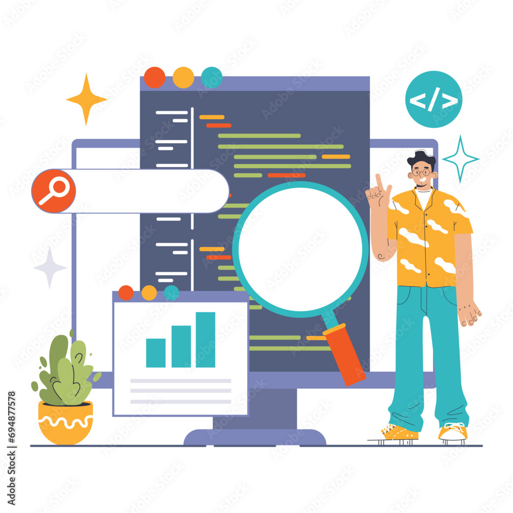 Poster website analysis. conversion rate and traffic analysis. experts analyzing website performance. user 