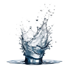 water splash isolated on transparent background