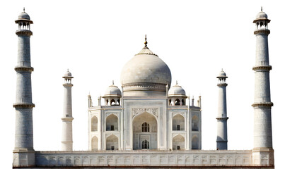 Fototapeta na wymiar Taj mahal isolated.