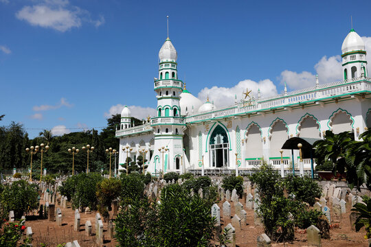 Mubarak Mosque, Old Cham Muslim cemetery, Chau Doc, Vietnam