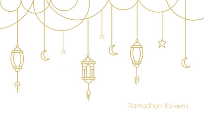 illustration of a lamp. Ramadhan kareem in line art style. Ramadhan lantern. Ied al fitr, ied mubarrak. Ramadhan kareem icon. Ramadhan kareem icon in line art. Ramadhan kareem icon for background.