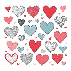 Experience the Charm of Our Doodle Hearts