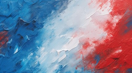 Red and blue abstract oil paint grunge background. - obrazy, fototapety, plakaty
