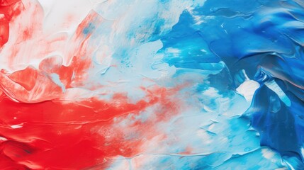 Red and blue abstract oil paint grunge background.