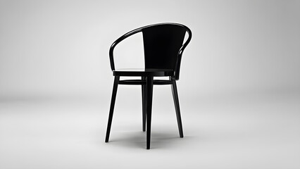 black chair, generative ai