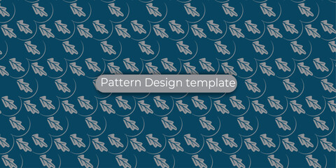 Set of floral design elements. Seamless patterns, seamless borders, circle frame. Beautiful for any plain and chic elegance designs. Vector illustration.