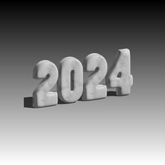 NEW YEAR 2024 ILLUSTRATION BACKGROUND DESIGN