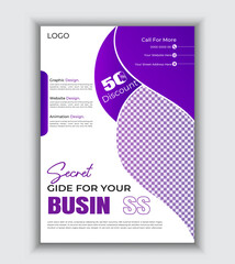 Corporate Business Conference poster and flyer design layout template in A4 size. Professional business poster design for agency workshop and online learning.