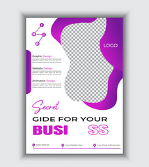 Corporate Business Conference poster and flyer design layout template in A4 size. Professional business poster design for agency workshop and online learning.