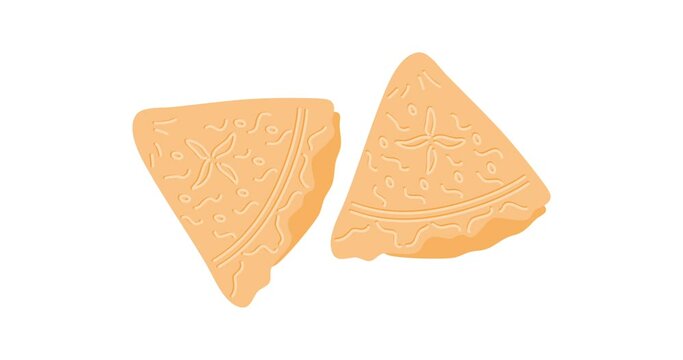 kuih kapit kue semprong or kue lempit animation