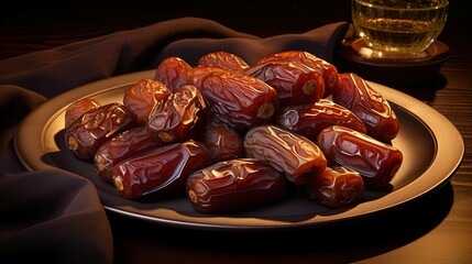 Dates in the wood bowl UHD wallpaper