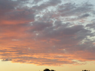 sunset in the clouds