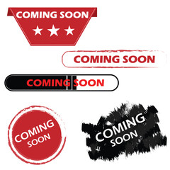 Vector of Coming Soon. Perfect for additional design, coming soon design - obrazy, fototapety, plakaty