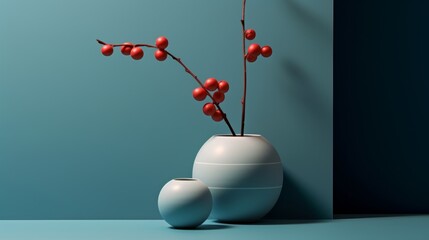 Trendy surreal balanced composition of different shapes. Abstract beauty of minimal forms. Spheres and ovals on elegant background.
