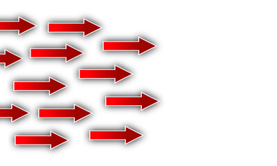 Moving effect with arrows on transparent background. Motion arrow effect. Arrows move on right.