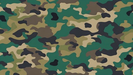 Fototapeta premium Camouflage pattern background banner