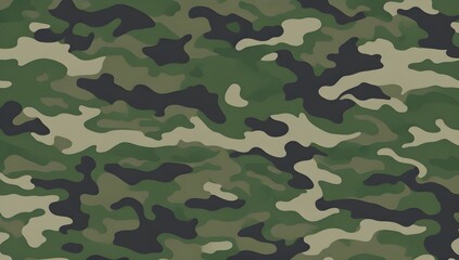 Military camouflage seamless pattern background. Army camo texture for seamless wallpaper.