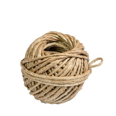 a ball of string on a transparent surface	