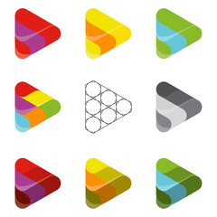 The Full Color Flat Logo, with shadow effect